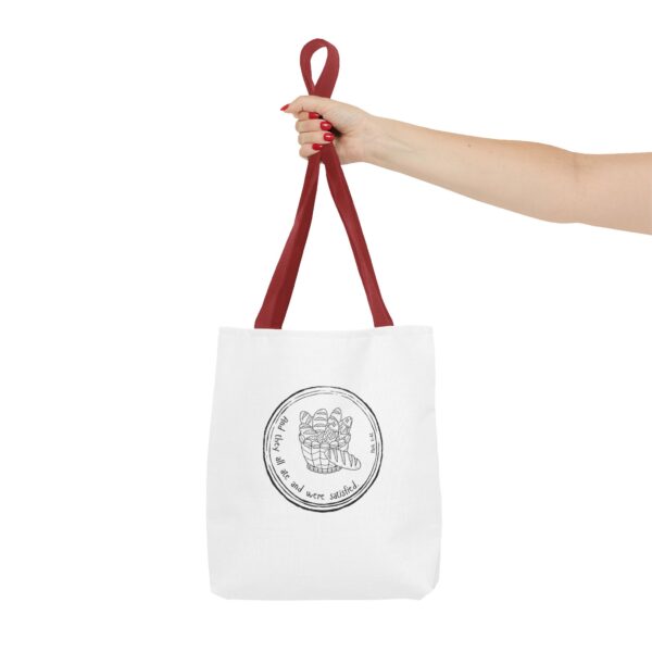 Motivational Tote Bag - "All That We Are Not Satisfied" - Image 8
