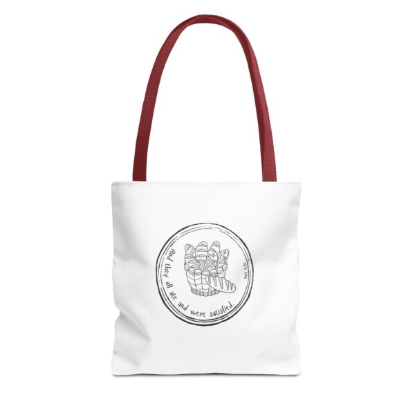 Motivational Tote Bag - "All That We Are Not Satisfied" - Image 5
