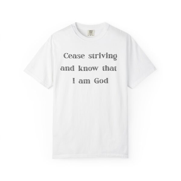English - Cease Striving and know that I am God