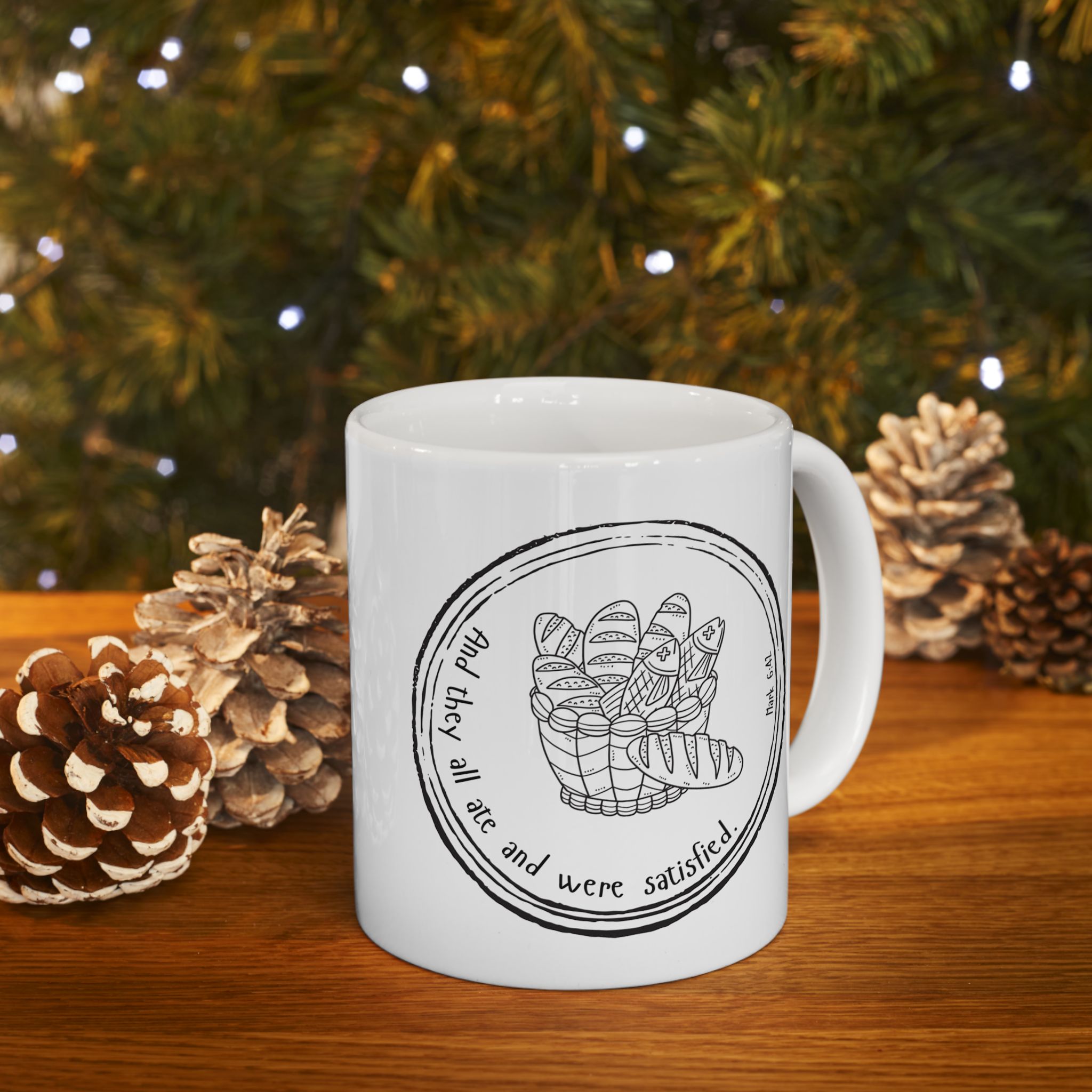 Mark 6:42 / English / Mug - Image 4