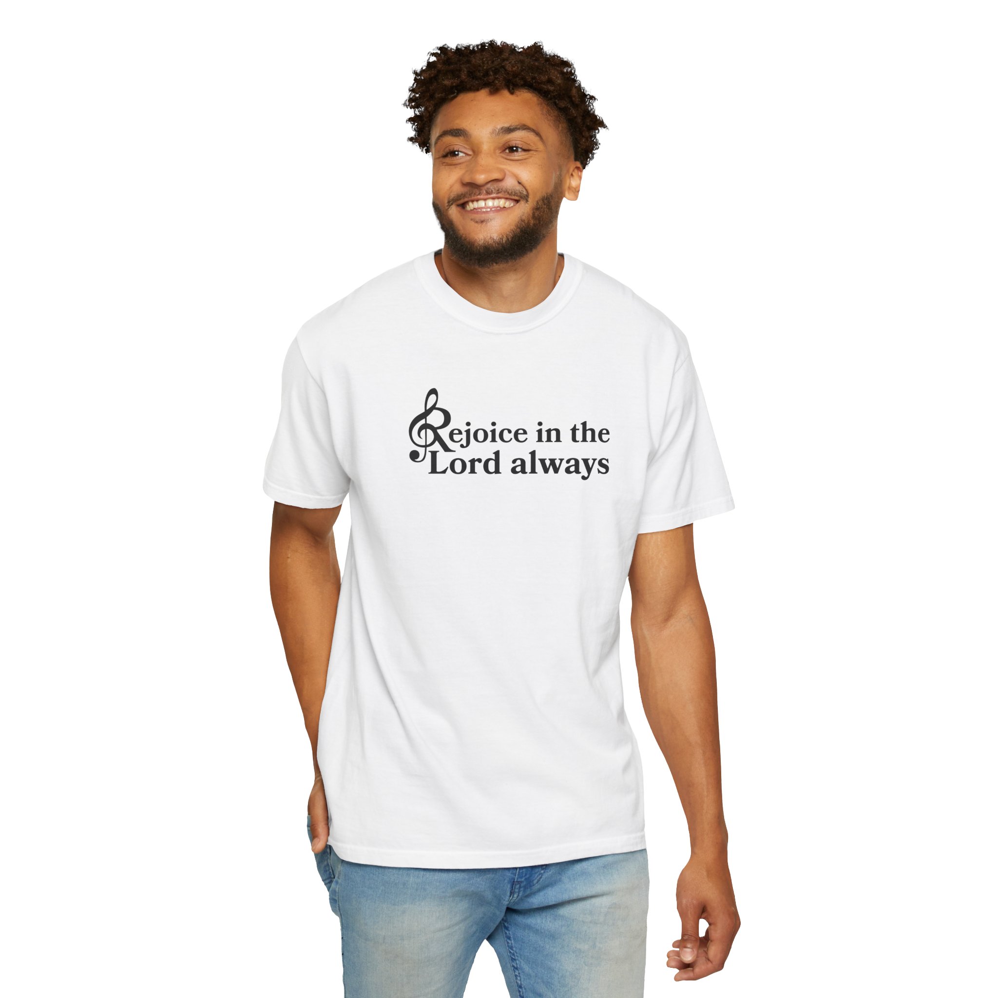 Philippians 4:4 / English / T-shirt - Image 7