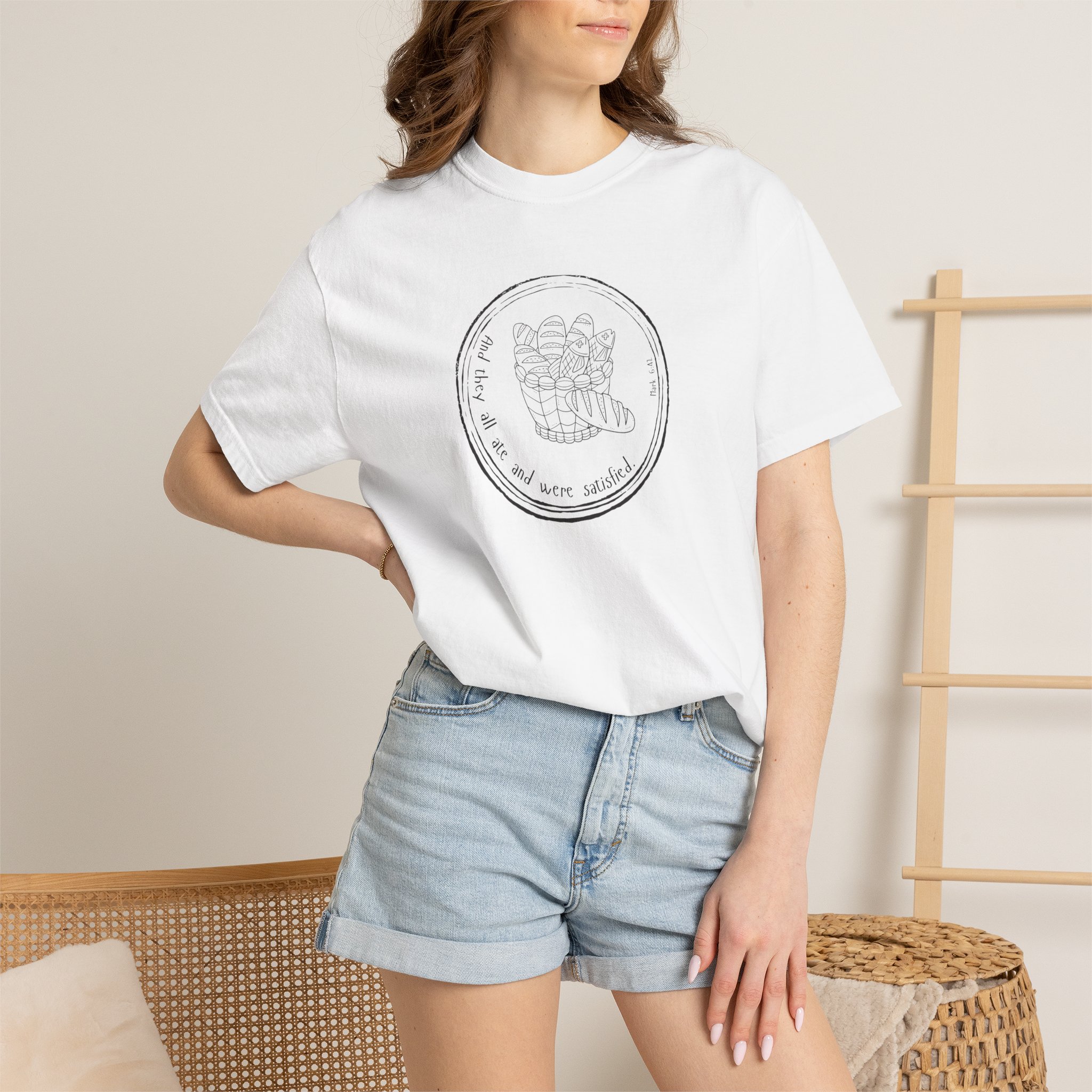 Mark 6:42 / English / T-shirt - Image 3