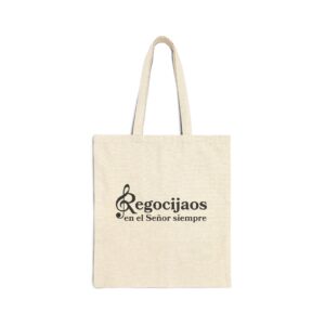 Philippians 4:4 / Spanish / Tote Bag