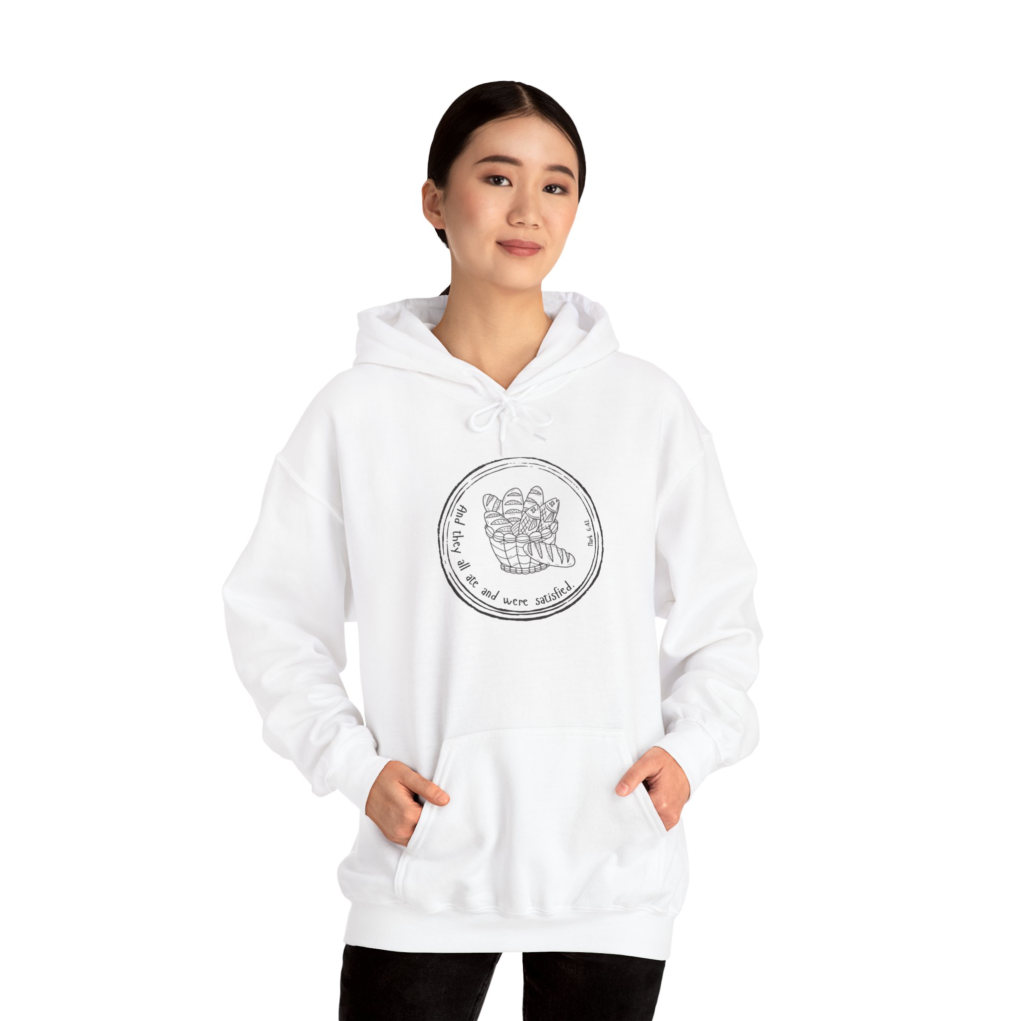 Mark 6:42 / English / Hoodie - Image 6