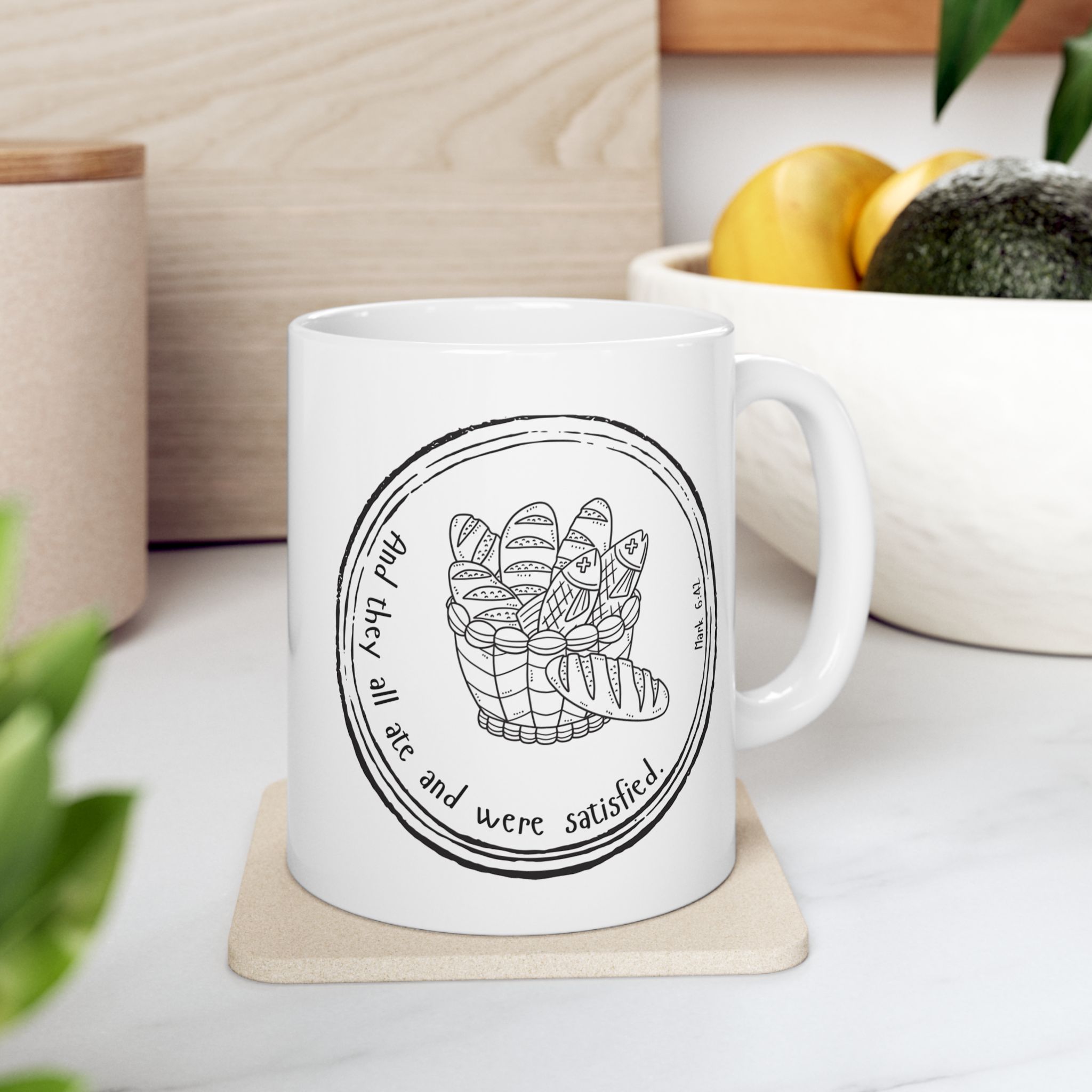 Mark 6:42 / English / Mug - Image 2