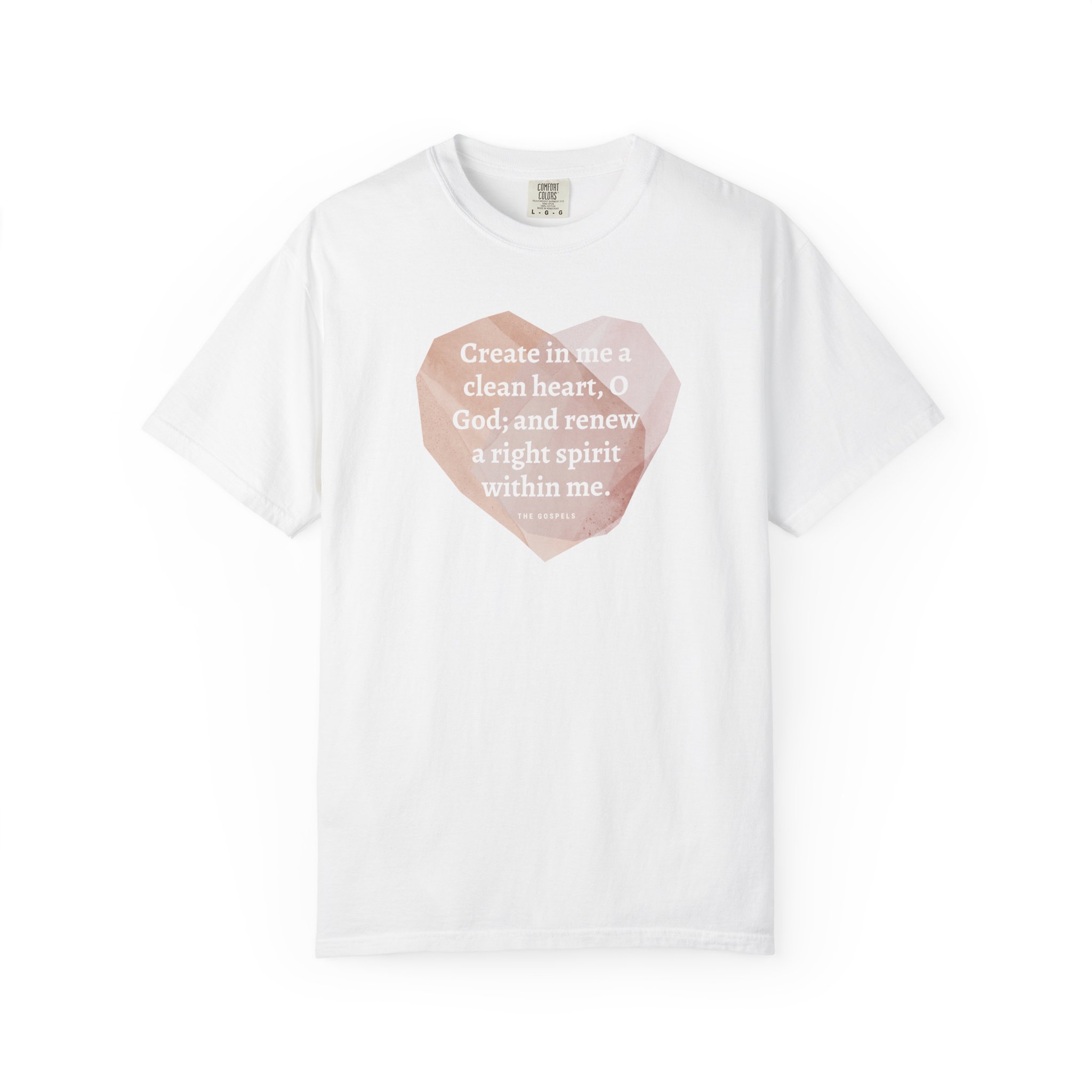 Psalm 51:10 / English / T-shirt