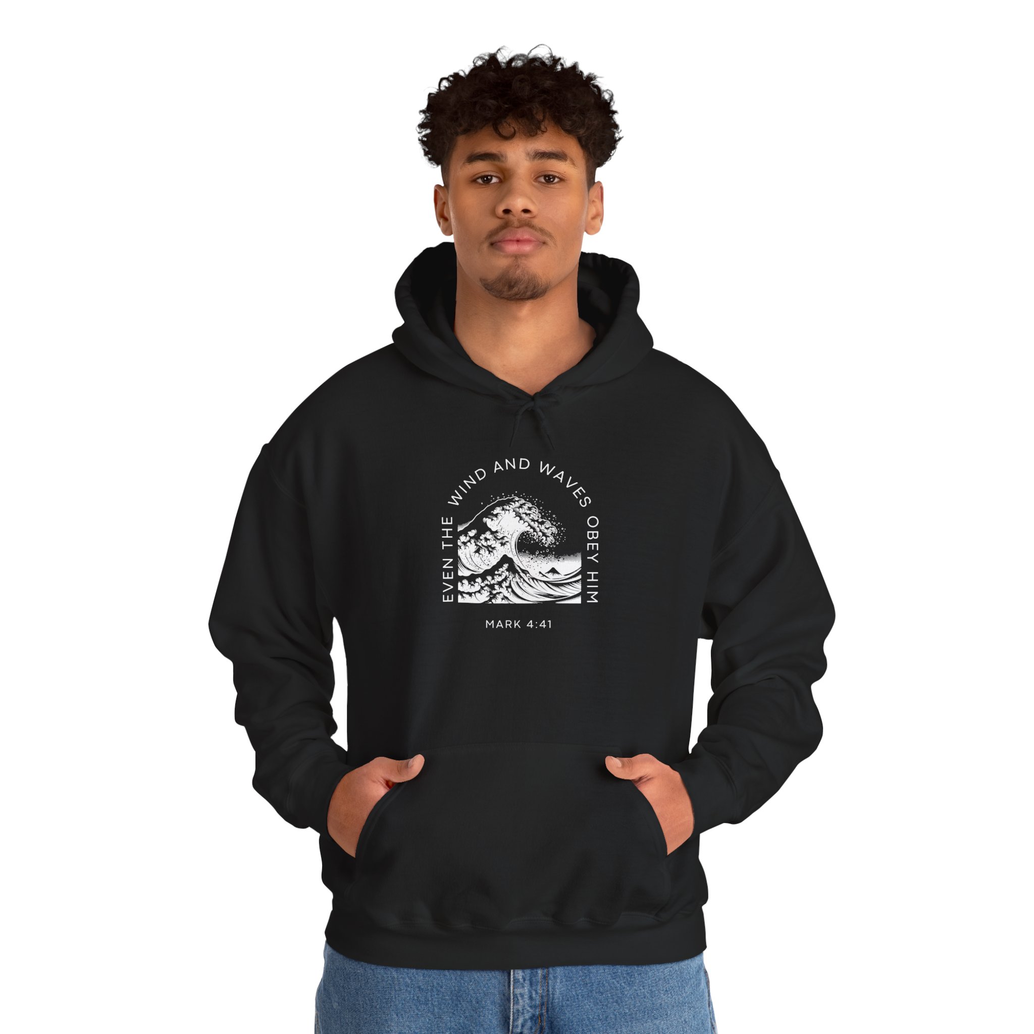 Mark 4:41 / English / Hoodie - Image 4