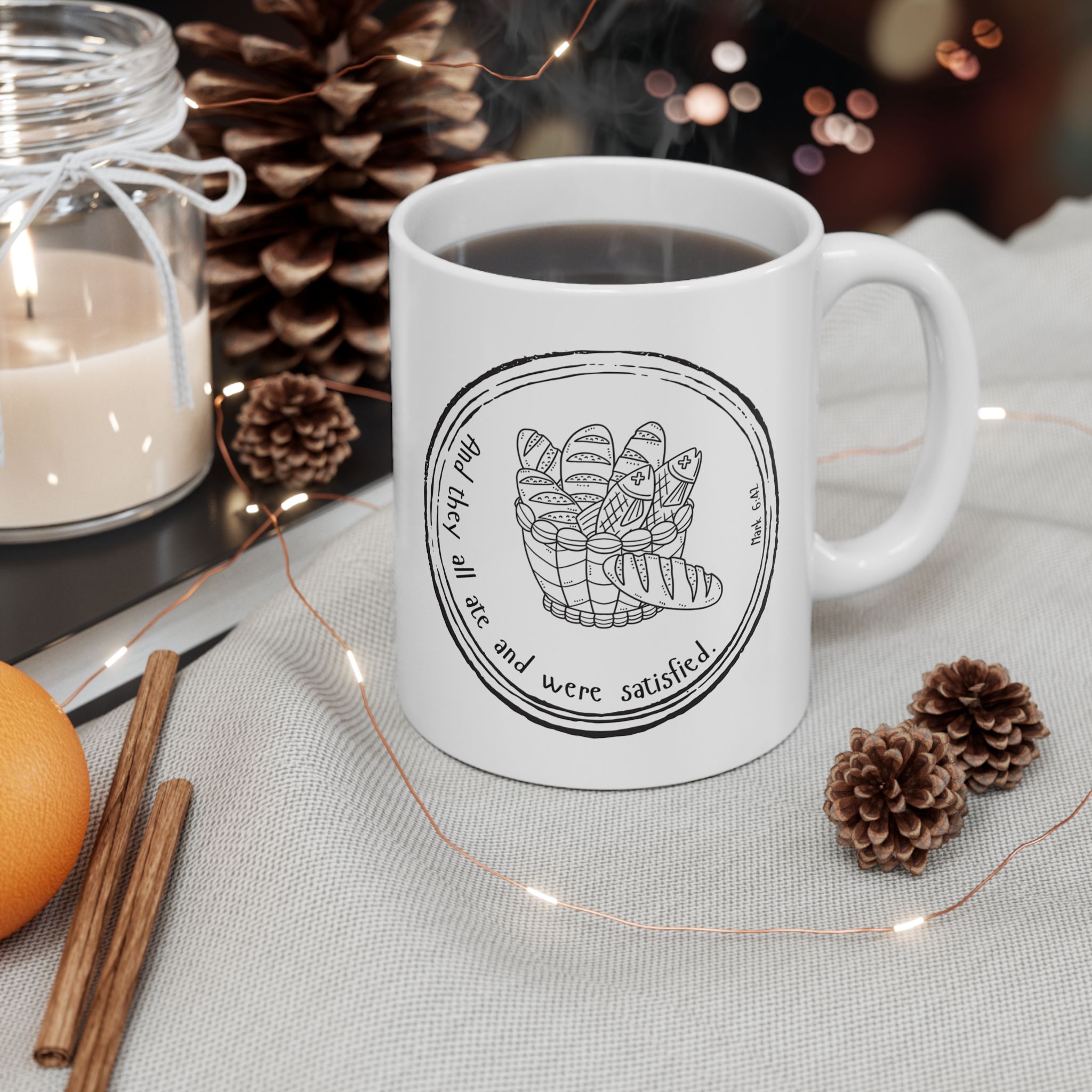 Mark 6:42 / English / Mug - Image 3