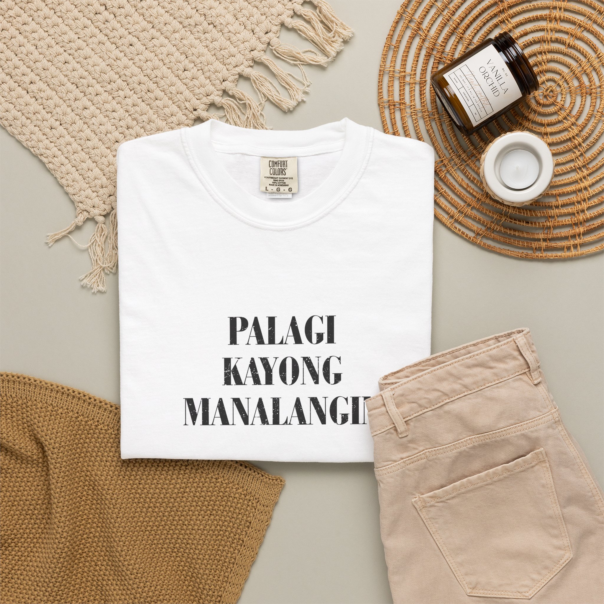1 Thessalonians 5:17 / Tagalog / T-shirt - Image 2