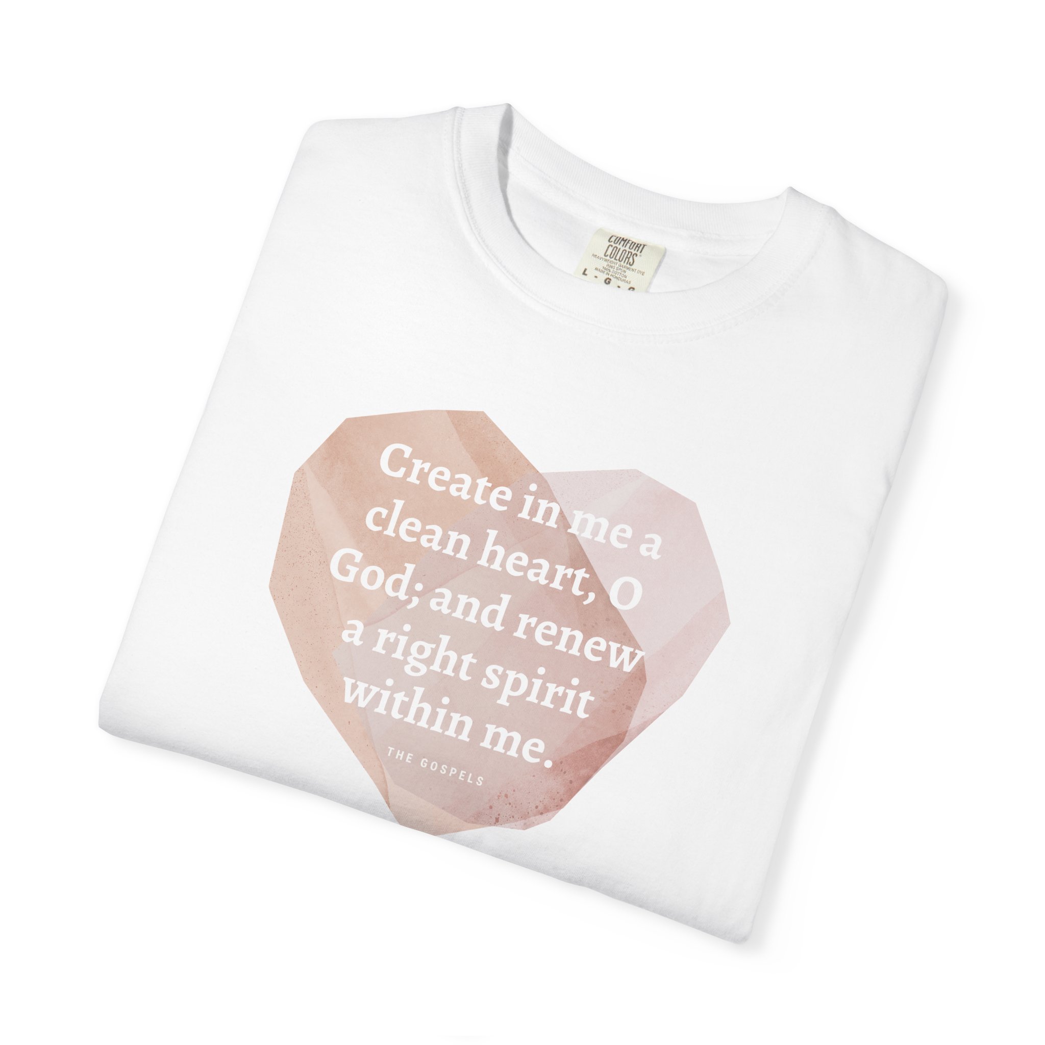 Psalm 51:10 / English / T-shirt - Image 3