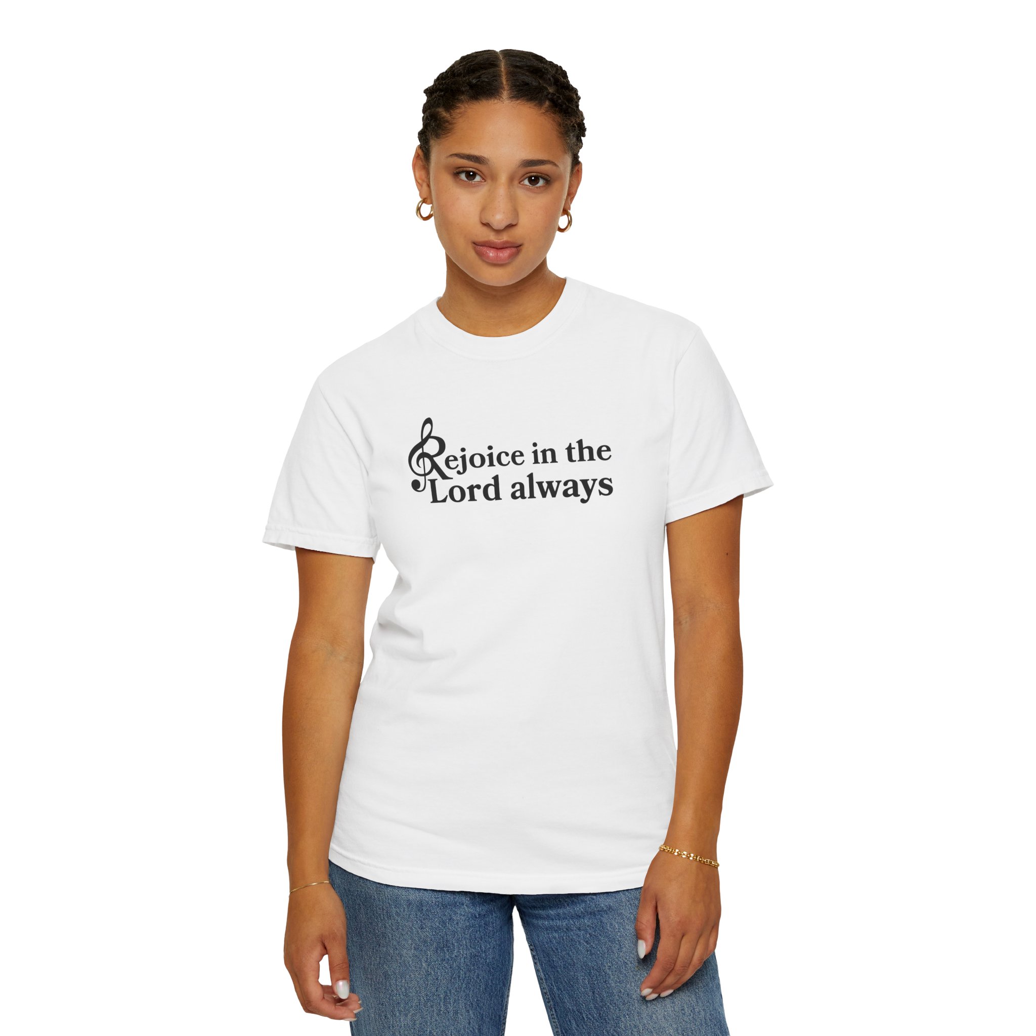 Philippians 4:4 / English / T-shirt - Image 6