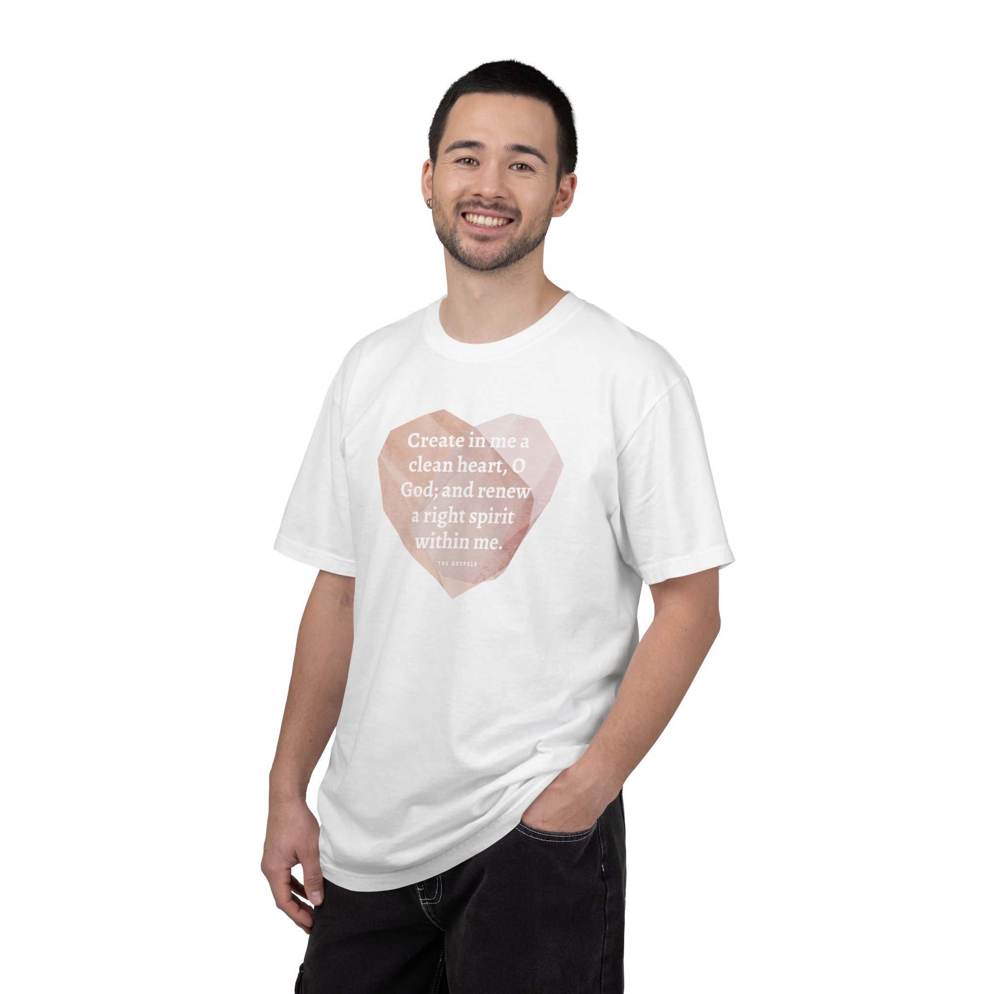 Psalm 51:10 / English / T-shirt - Image 4