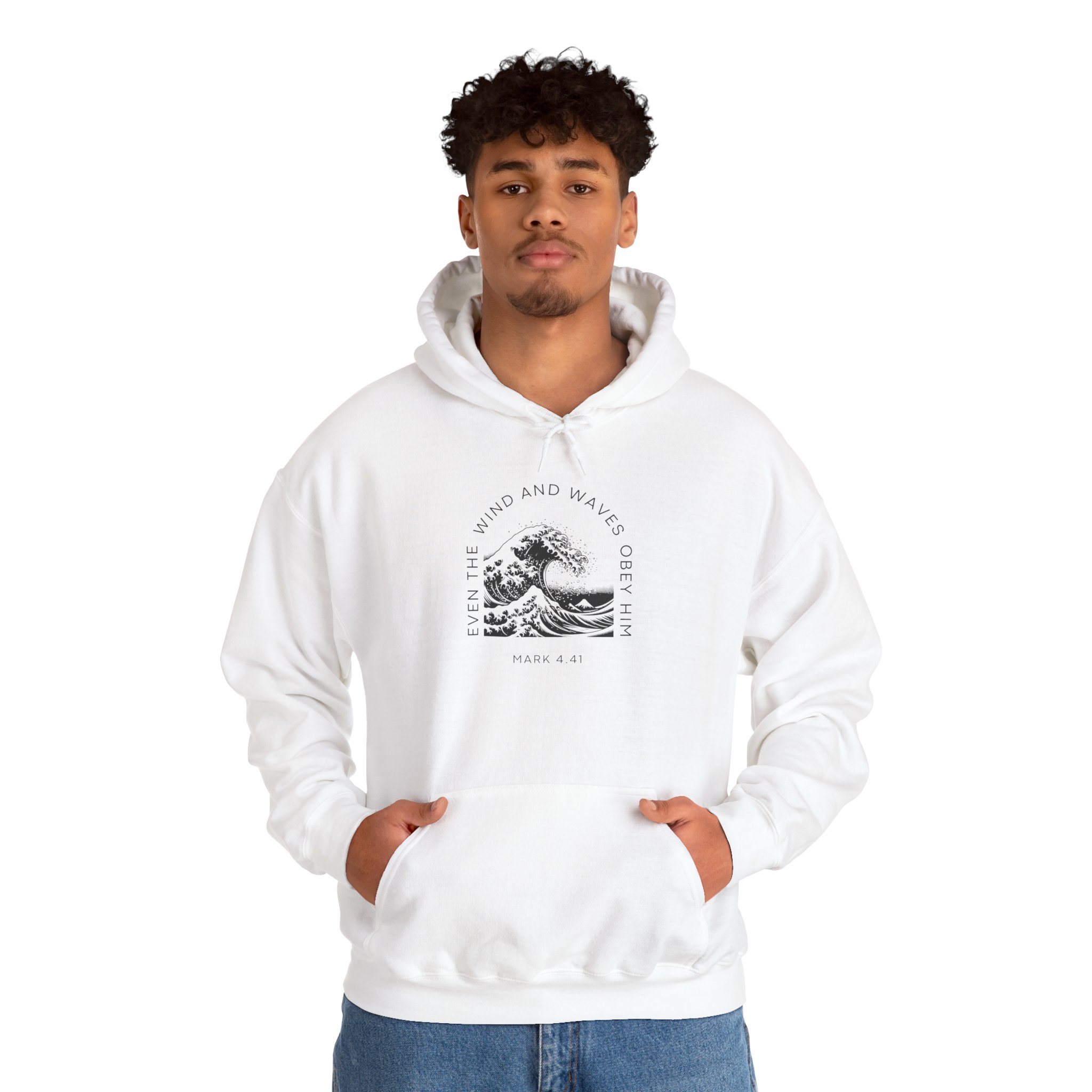 Mark 4:41 / English / Hoodie - Image 3